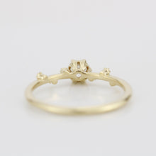 Load image into Gallery viewer, Unique diamond engagement ring, white diamond engagement ring | R334WD - NOOI JEWELRY