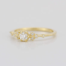 Load image into Gallery viewer, simple engagement ring, engagement ring gold diamond, delicate engagement ring, dainty engagement ring | 0.25ct. R336WD - NOOI JEWELRY