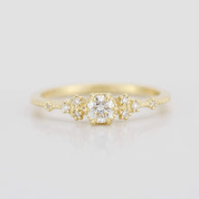 Load image into Gallery viewer, simple engagement ring, engagement ring gold diamond, delicate engagement ring, dainty engagement ring | 0.25ct. R336WD - NOOI JEWELRY