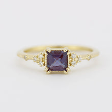 Load image into Gallery viewer, Alexandrite engagement ring, Princess cut engagement ring | R337ALEX - NOOI JEWELRY
