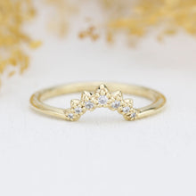 Load image into Gallery viewer, Diamond wedding band,alternative wedding band, unique diamond wedding band|  R342WD - NOOI JEWELRY