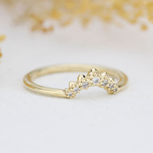 Load image into Gallery viewer, Diamond wedding band,alternative wedding band, unique diamond wedding band|  R342WD - NOOI JEWELRY