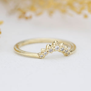 Diamond wedding band,alternative wedding band, unique diamond wedding band|  R342WD - NOOI JEWELRY