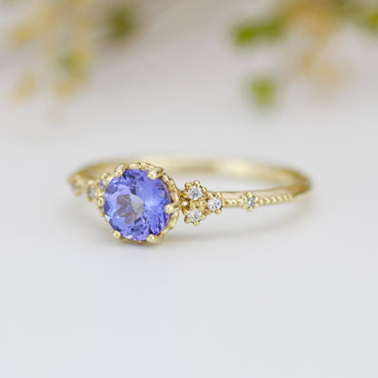 Tanzanite and diamond ring | R345 TANZANITE