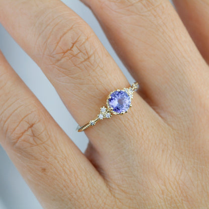 Tanzanite and diamond ring | R345 TANZANITE