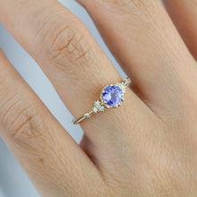 Load image into Gallery viewer, Tanzanite and diamond ring | R345 TANZANITE