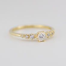 Load image into Gallery viewer, Diamond engagement ring, classic ring diamond, delicate diamond ring | R 359WD