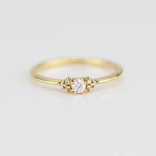 Load image into Gallery viewer, Simple diamond ring, petite diamond ring, cluster diamond ring | R 337WD