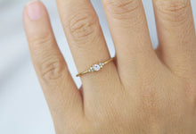 Load image into Gallery viewer, Simple diamond ring, petite diamond ring, cluster diamond ring | R 337WD